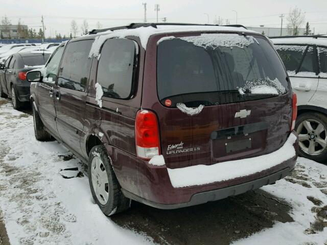 1GNDV23179D112536 - 2009 CHEVROLET UPLANDER L ბურგუნდია ფოტო 3