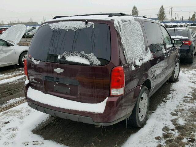1GNDV23179D112536 - 2009 CHEVROLET UPLANDER L ბურგუნდია ფოტო 4