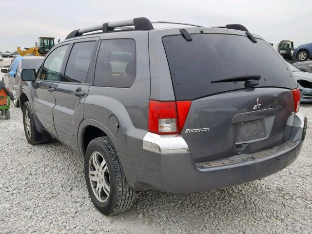 4A4MM31S84E012311 - 2004 MITSUBISHI ENDEAVOR X GRAY photo 3