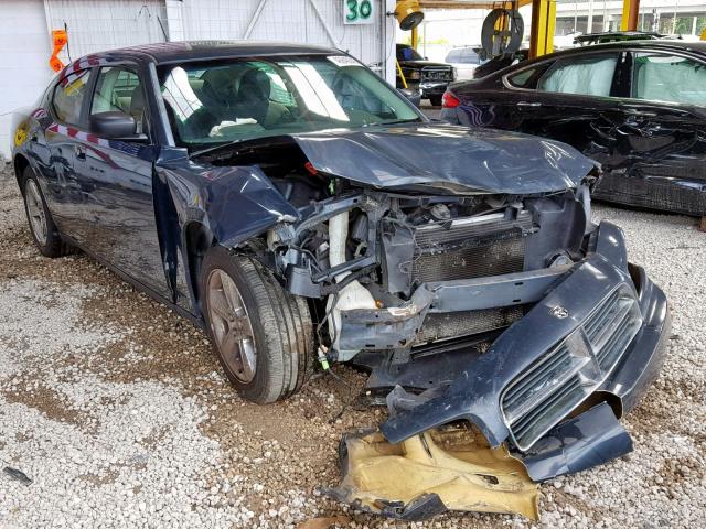 2B3KA33G58H328233 - 2008 DODGE CHARGER SX BLUE photo 1