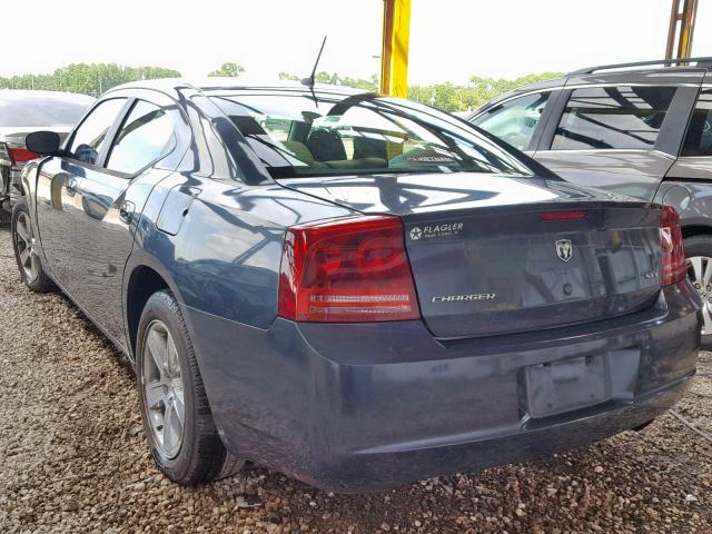 2B3KA33G58H328233 - 2008 DODGE CHARGER SX BLUE photo 3