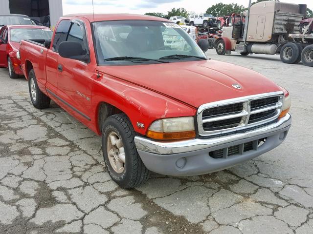 1B7GL22X1WS505411 - 1998 DODGE DAKOTA RED photo 1