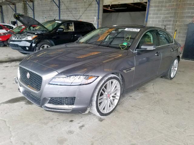 SAJBE4BV5HCY46307 - 2017 JAGUAR XF PRESTIG GRAY photo 2