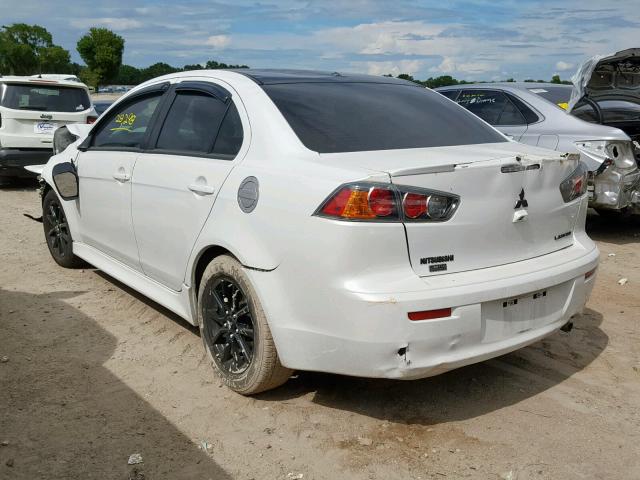 JA32U2FU4HU014425 - 2017 MITSUBISHI LANCER ES WHITE photo 3