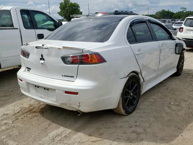 JA32U2FU4HU014425 - 2017 MITSUBISHI LANCER ES WHITE photo 4