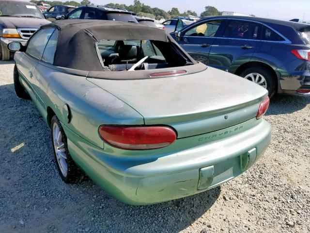 3C3EL55H5WT264985 - 1998 CHRYSLER SEBRING JX GREEN photo 3