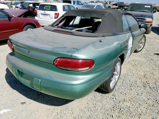 3C3EL55H5WT264985 - 1998 CHRYSLER SEBRING JX GREEN photo 4