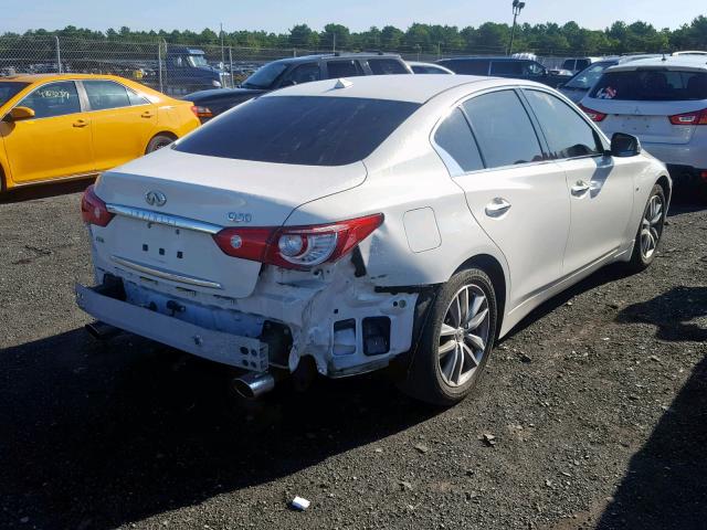 JN1BV7AR9FM407318 - 2015 INFINITI Q50 BASE WHITE photo 4