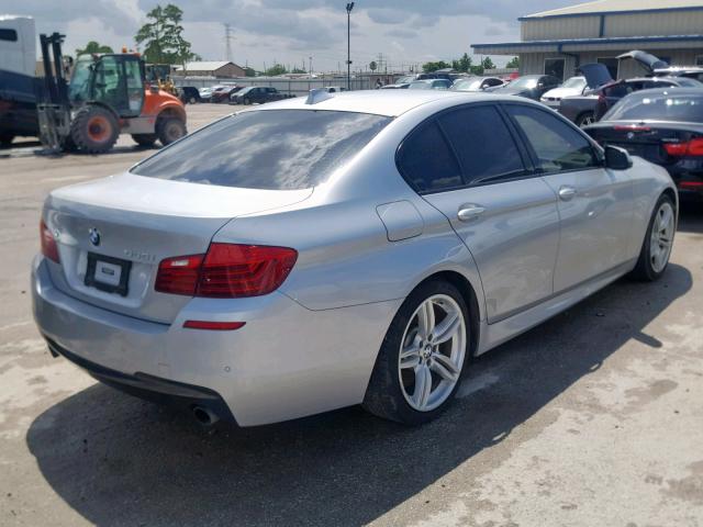 WBA5B1C5XED917120 - 2014 BMW 535 I SILVER photo 4