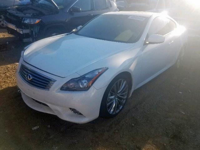 JN1CV6EL2DM982281 - 2013 INFINITI G37 WHITE photo 2