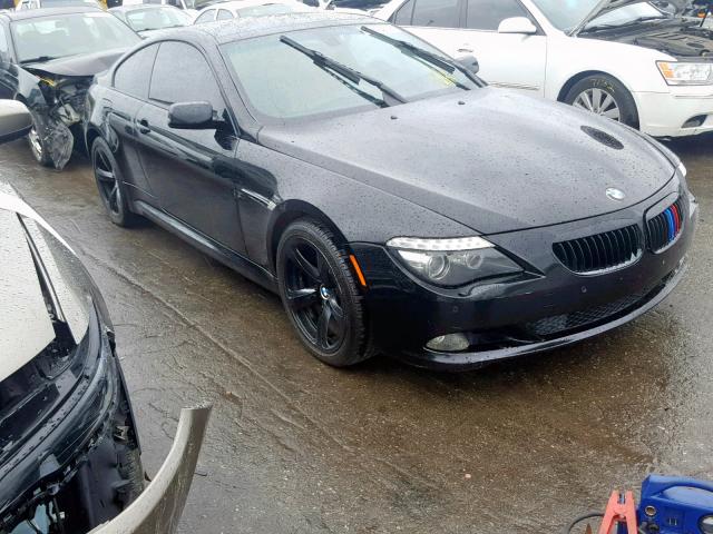 WBAEA53548CV90637 - 2008 BMW 650 I BLACK photo 1