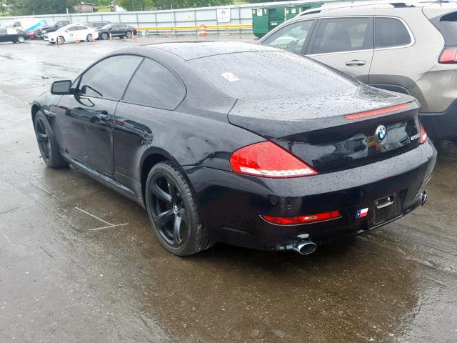 WBAEA53548CV90637 - 2008 BMW 650 I BLACK photo 3