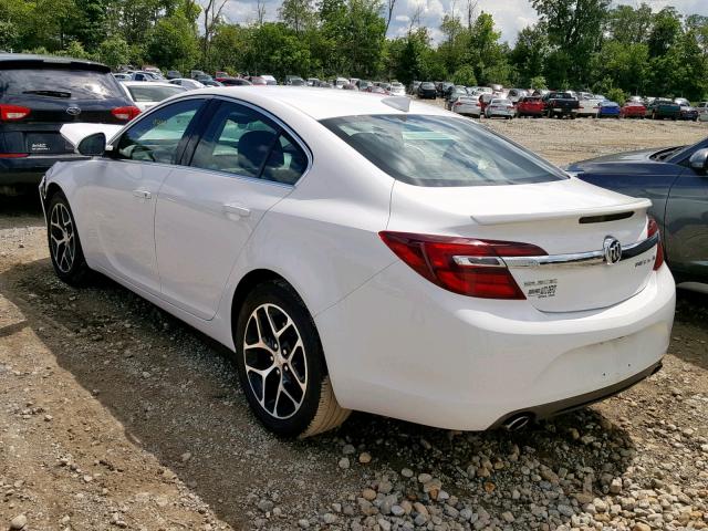 2G4GL5EX1H9129998 - 2017 BUICK REGAL SPOR WHITE photo 3