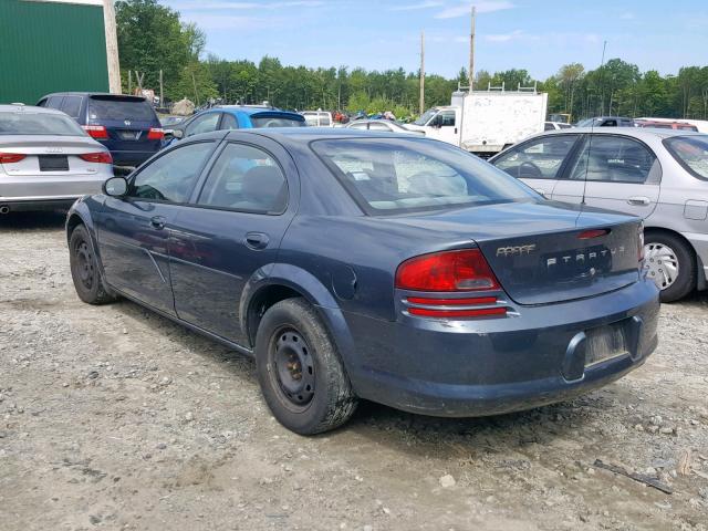 1B3EL36X42N126338 - 2002 DODGE STRATUS SE BLUE photo 3