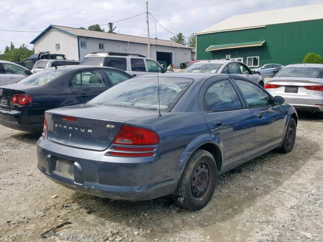 1B3EL36X42N126338 - 2002 DODGE STRATUS SE BLUE photo 4