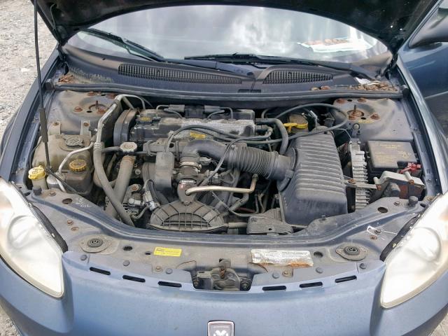 1B3EL36X42N126338 - 2002 DODGE STRATUS SE BLUE photo 7