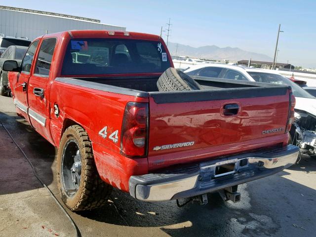 2GCEK13T641357415 - 2004 CHEVROLET SILVERADO RED photo 3