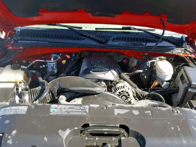 2GCEK13T641357415 - 2004 CHEVROLET SILVERADO RED photo 7