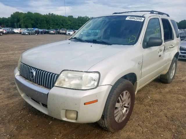 4M2YU81137KJ08599 - 2007 MERCURY MARINER LU CREAM photo 2