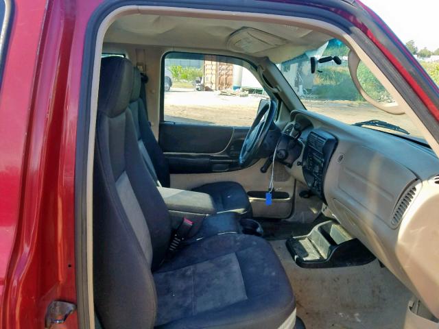 1FTYR14U16PA12766 - 2006 FORD RANGER SUP RED photo 5