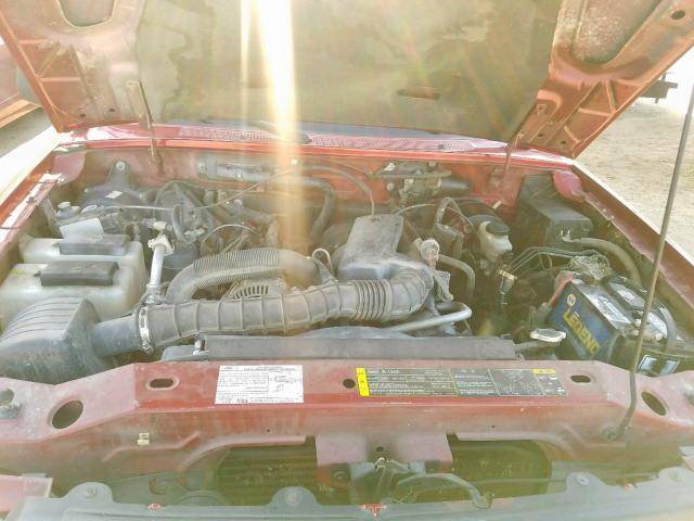 1FTYR14U16PA12766 - 2006 FORD RANGER SUP RED photo 7