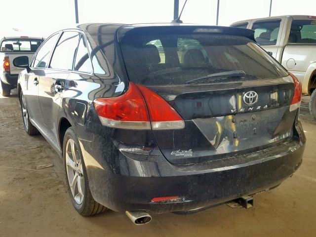 4T3ZK11A79U019832 - 2009 TOYOTA VENZA BLACK photo 3