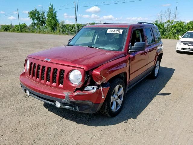 1C4NJPAB8CD615386 - 2012 JEEP PATRIOT RED photo 2