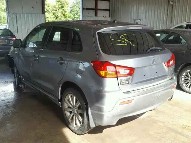 JA4AR4AUXBZ019652 - 2011 MITSUBISHI OUTLANDER GRAY photo 3