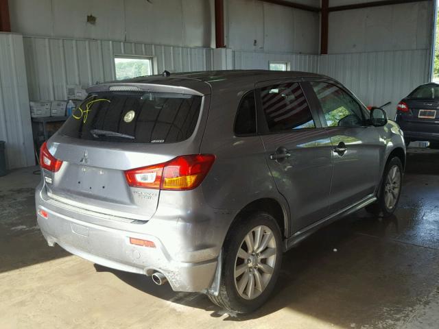 JA4AR4AUXBZ019652 - 2011 MITSUBISHI OUTLANDER GRAY photo 4