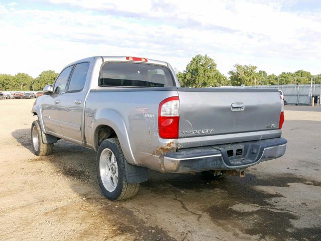 5TBET34134S449735 - 2004 TOYOTA TUNDRA DOU SILVER photo 3