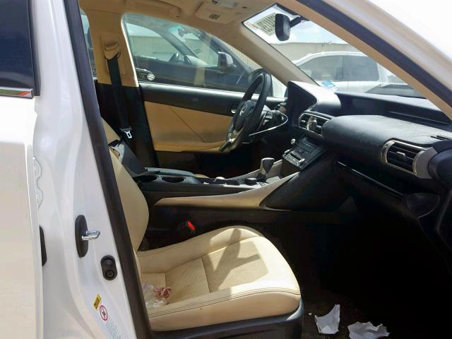 JTHBF1D21F5060758 - 2015 LEXUS IS 250 WHITE photo 5