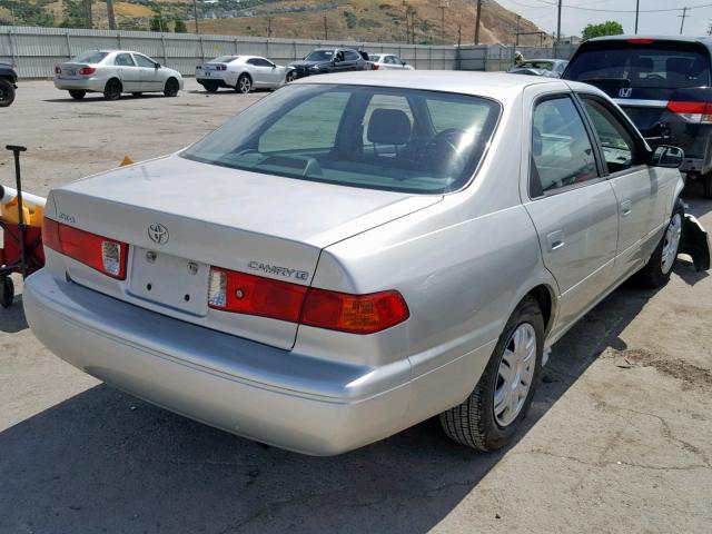 4T1BG22K91U804687 - 2001 TOYOTA CAMRY CE SILVER photo 4