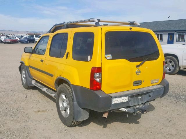 5N1ED28Y24C629355 - 2004 NISSAN XTERRA XE YELLOW photo 3