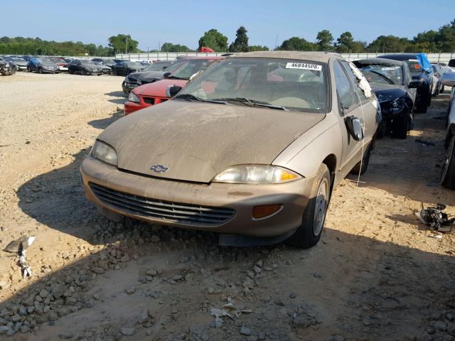 1G1JF5245W7200879 - 1998 CHEVROLET CAVALIER L GOLD photo 2