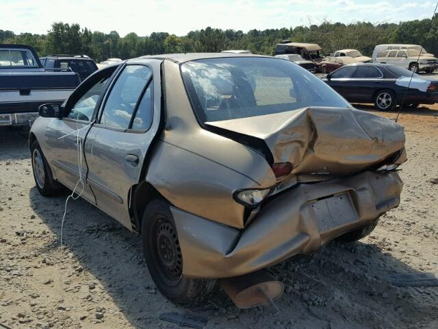 1G1JF5245W7200879 - 1998 CHEVROLET CAVALIER L GOLD photo 3