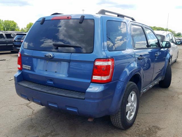 1FMCU0D76AKC50028 - 2010 FORD ESCAPE XLT BLUE photo 4