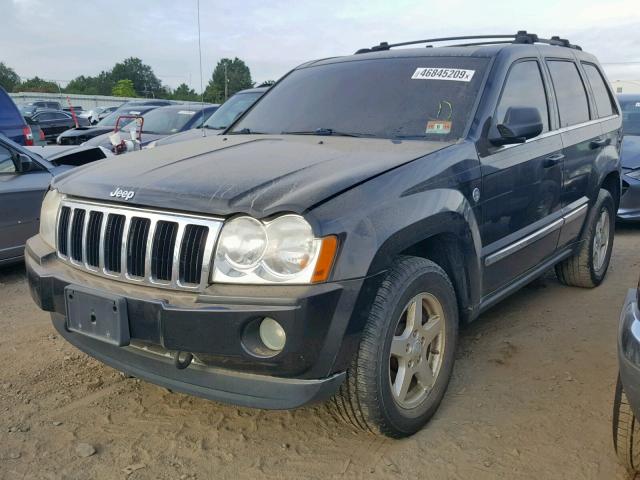 1J8HR58275C551827 - 2005 JEEP GRAND CHER BLACK photo 2