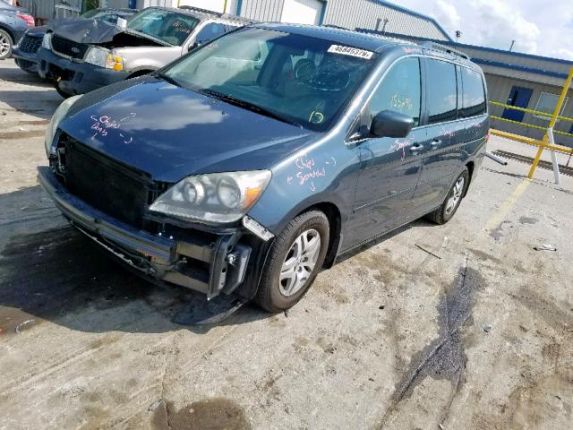 5FNRL38796B444134 - 2006 HONDA ODYSSEY EX GRAY photo 2