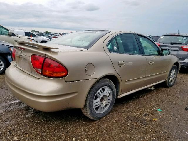 1G3NL52E34C187547 - 2004 OLDSMOBILE ALERO GL GOLD photo 4