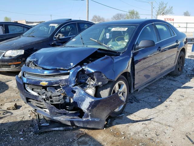 1G1ZB5EB9AF276161 - 2010 CHEVROLET MALIBU LS BLUE photo 2