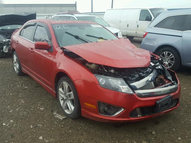 3FAHP0KC7BR183640 - 2011 FORD FUSION SPO RED photo 1