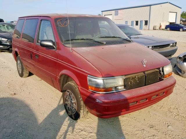 2P4GH45R3SR281530 - 1995 PLYMOUTH VOYAGER SE MAROON photo 1