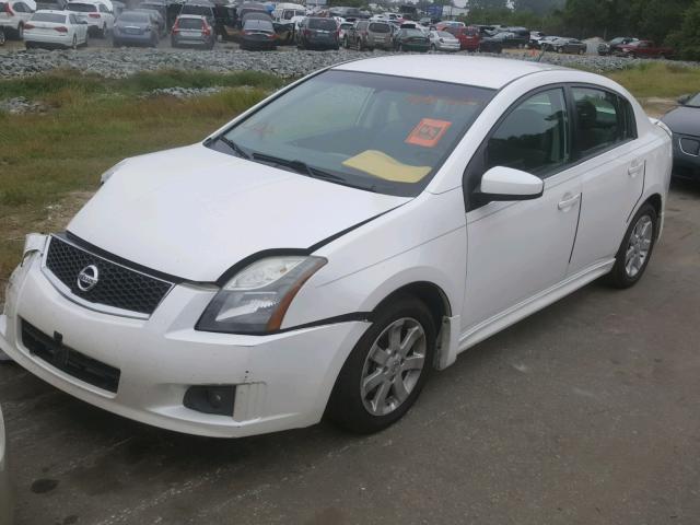 3N1AB6AP2BL639826 - 2011 NISSAN SENTRA 2.0 WHITE photo 2