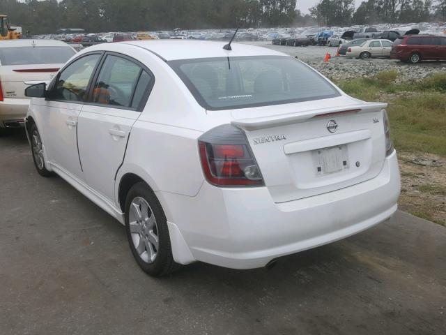 3N1AB6AP2BL639826 - 2011 NISSAN SENTRA 2.0 WHITE photo 3