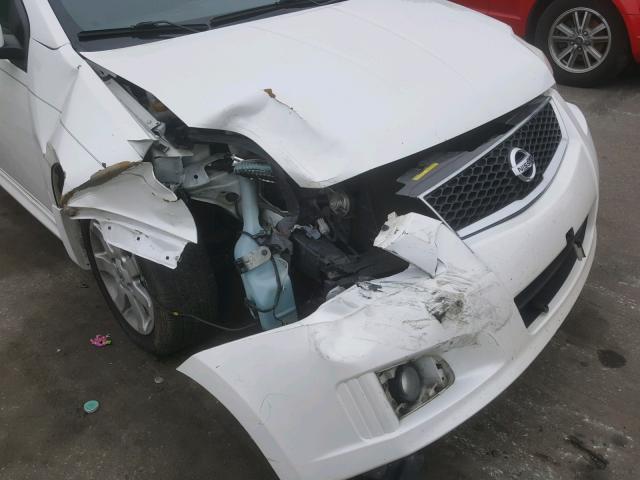 3N1AB6AP2BL639826 - 2011 NISSAN SENTRA 2.0 WHITE photo 9