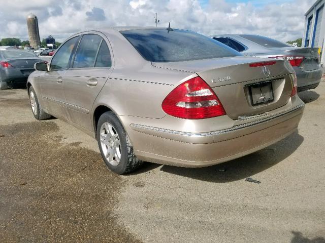 WDBUF65J94A585857 - 2004 MERCEDES-BENZ E 320 TAN photo 3