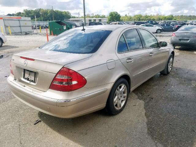 WDBUF65J94A585857 - 2004 MERCEDES-BENZ E 320 TAN photo 4