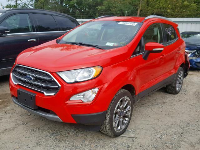 MAJ6S3KL6KC291737 - 2019 FORD ECOSPORT T RED photo 2