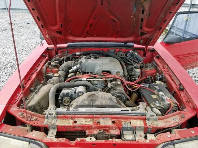 1FACP42E1MF101002 - 1991 FORD MUSTANG GT RED photo 7