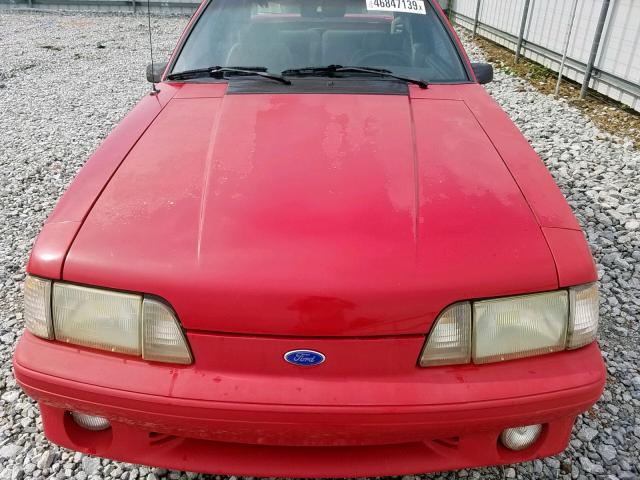 1FACP42E1MF101002 - 1991 FORD MUSTANG GT RED photo 9